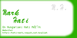 mark hati business card